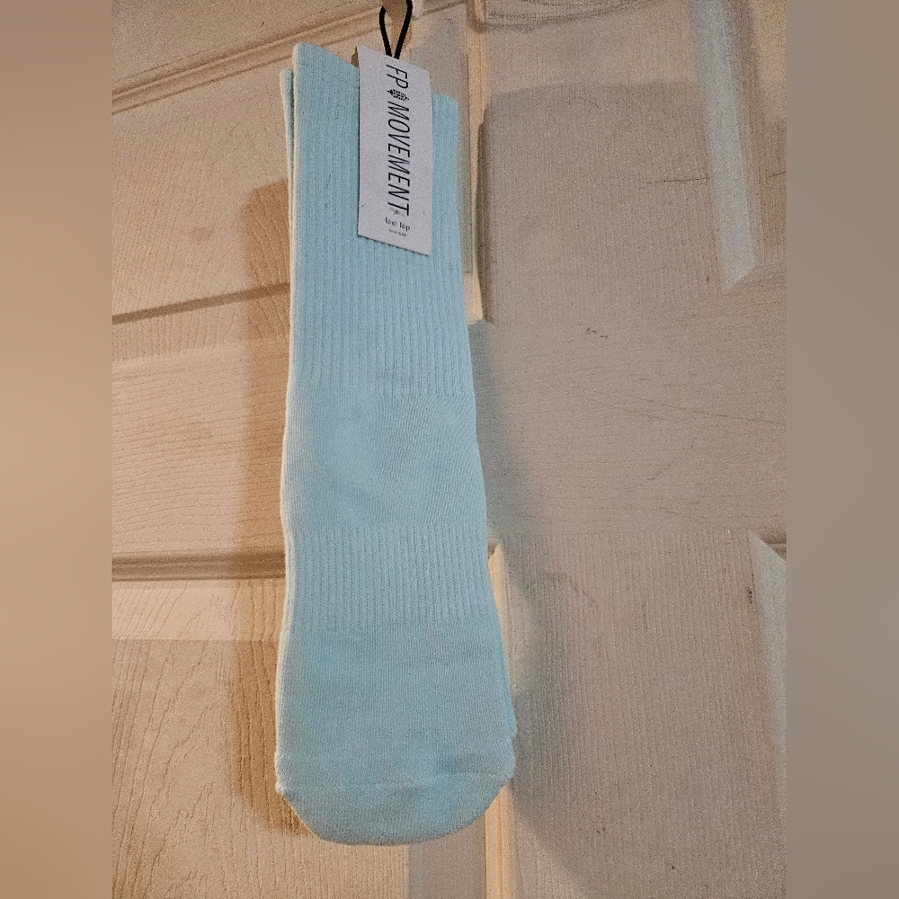 FP Movement x LUCKY HONEY COLLAB Last Lap Tube Socks: BLUE: NEW WITH TAGS